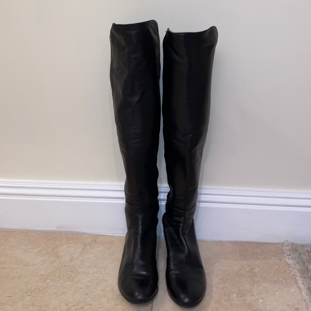 Stuart Weitzman Mainline Hidden Wedge Over Knee B… - image 1